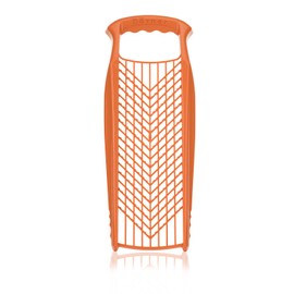 Börner Reibe PowerLine (Orange) • Raspel grob & fein • Küchenreibe für Gemüse, Obst, Käse & Schokolade • Gemüsereibe beidseitig verwendbar • Gemüsehobel, Käsereibe, Küchenhobel