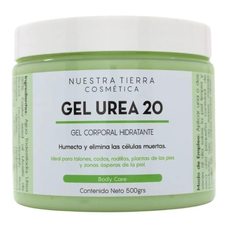 Nuestra Tierra Cosmética Gel Urea 20, Gel Corporal Hidratante y