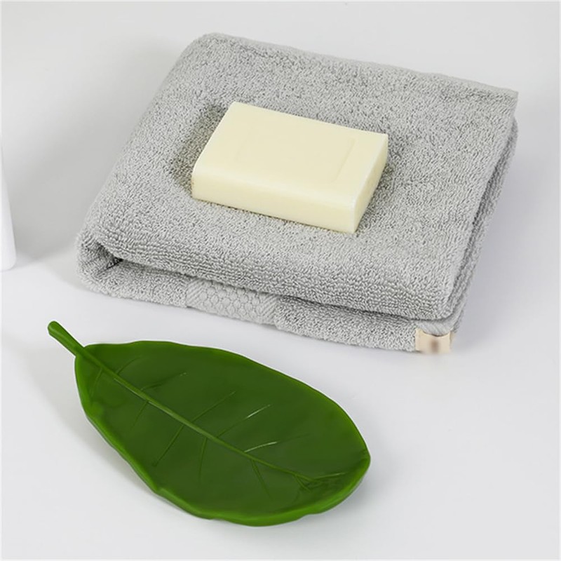 WELANGBN 1Pcs Creative Simulated Leaf Soap Box - Bathroom Soap