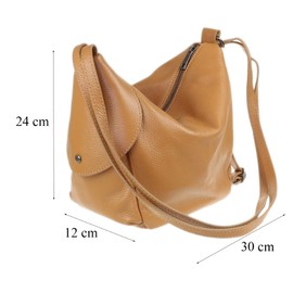 Girly Handbags Womens 2 in 1 Backpack Convertible Bag Shoulder Bag - Tan