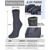 Henoyso 24 Pairs Thermal Socks Bulk Socks Thick Winter Socks