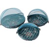 GURU SHOP Fly Protection Fruit Basket – Turquoise/Painted, Size: 35