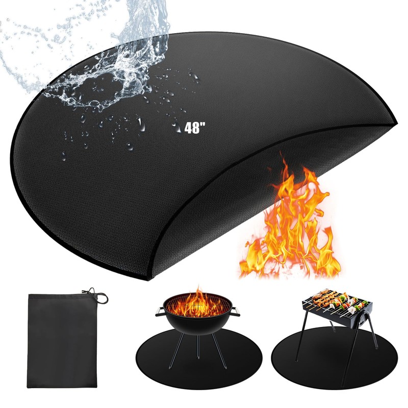 Heat Resistant Mat,Fire Pit Mat for Decking Heatproof Mat Fire