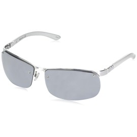 Southpole Men's 5007SP Semi-Rimless Rectangular Metal Sunglasses with 100% UV Protection, 68 mm