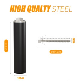 EVERYMATE Weight Plate Holder Power Rack Attachment 2 Inch Olympic Plate Storage Power Squat Rack Holder Weight Plates for 2x2 3x3 2x3 Power Cage Accessories(5/8" Hole)