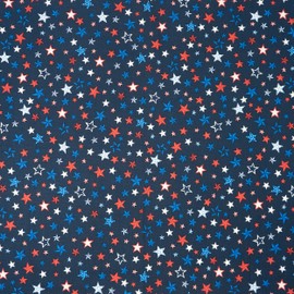Singer, 100% Cotton, Patriotic Stars On Navy, Cut by Yard