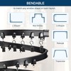 YLNANMI Flexible Bendable Curtain Track Ceiling or Wall Mount 16.4FT(5m)-
