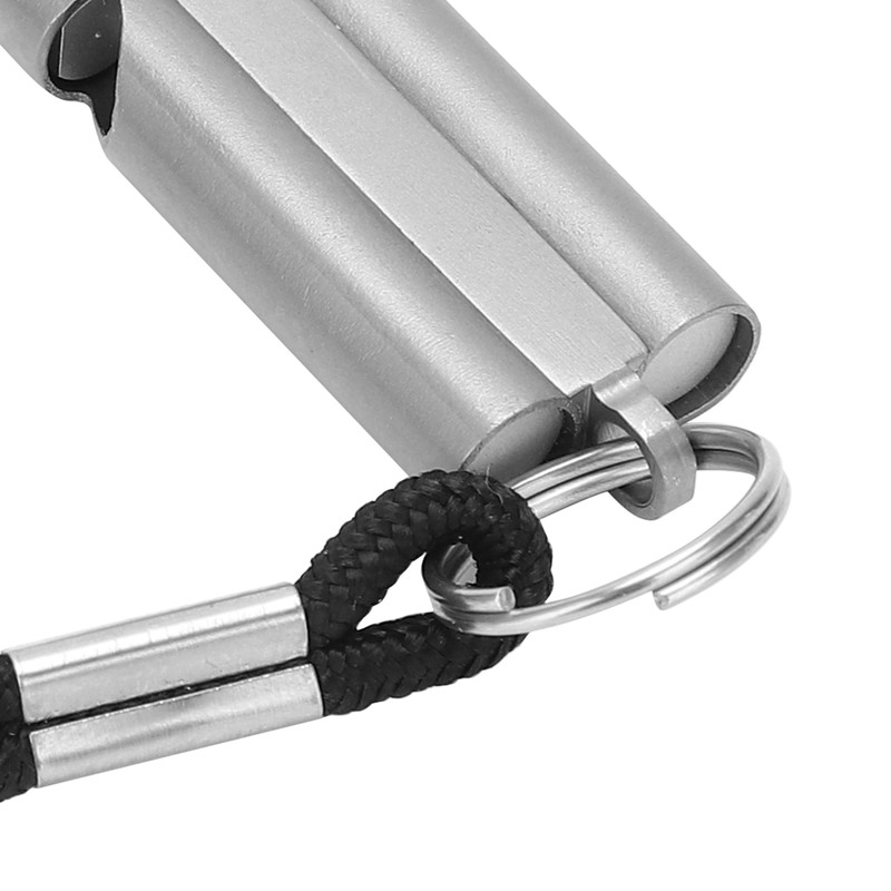 Pure Titanium Whistle with Lanyard Outdoor Survival Whistle High Decibel