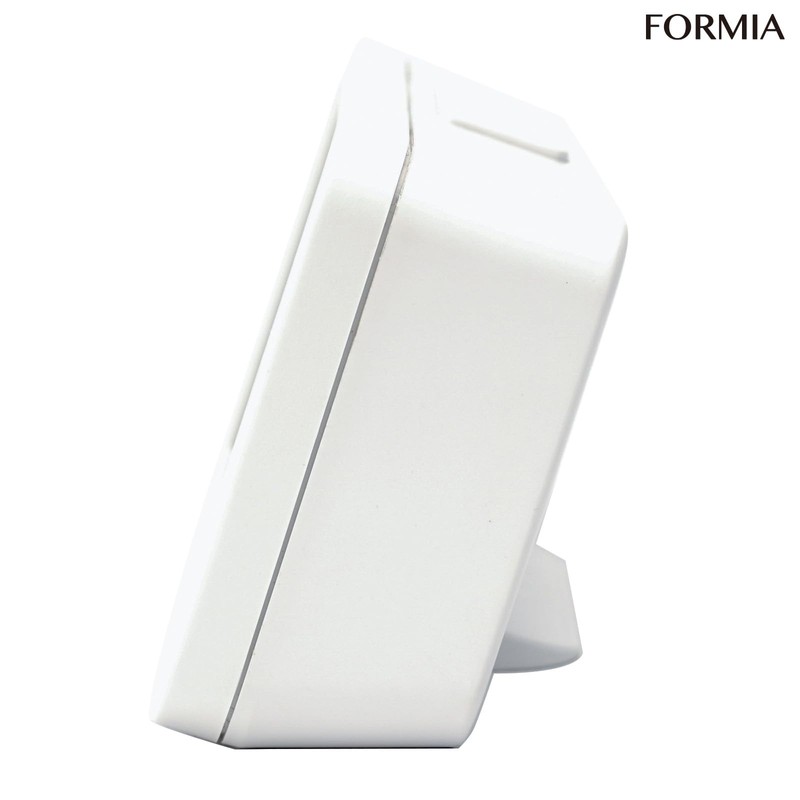 Formia(フォルミア) Radio-Controlled Alarm Clock, Large Screen, Temperature and Humidity Meter,