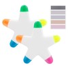 TYGFRT 2 Five-Pointed Star Highlighter Pens, 100 Index Stickers, Five-Pointed