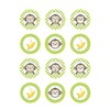 Edible Cupcake Toppers Mod Monkey Boy {Lime Green Decoration