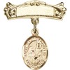 Bonyak Jewelry Saint Medal Collection Gold Filled Baby Badge with