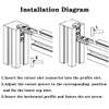20set Black 2020 Series L-Shape Interior Inside Corner Connector Joint