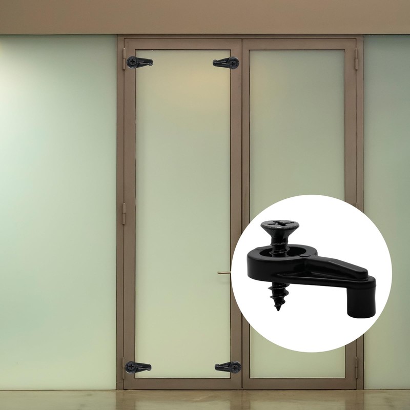 50 Pack Glass Retainer Clips Kit, Black Window Screen Clips,