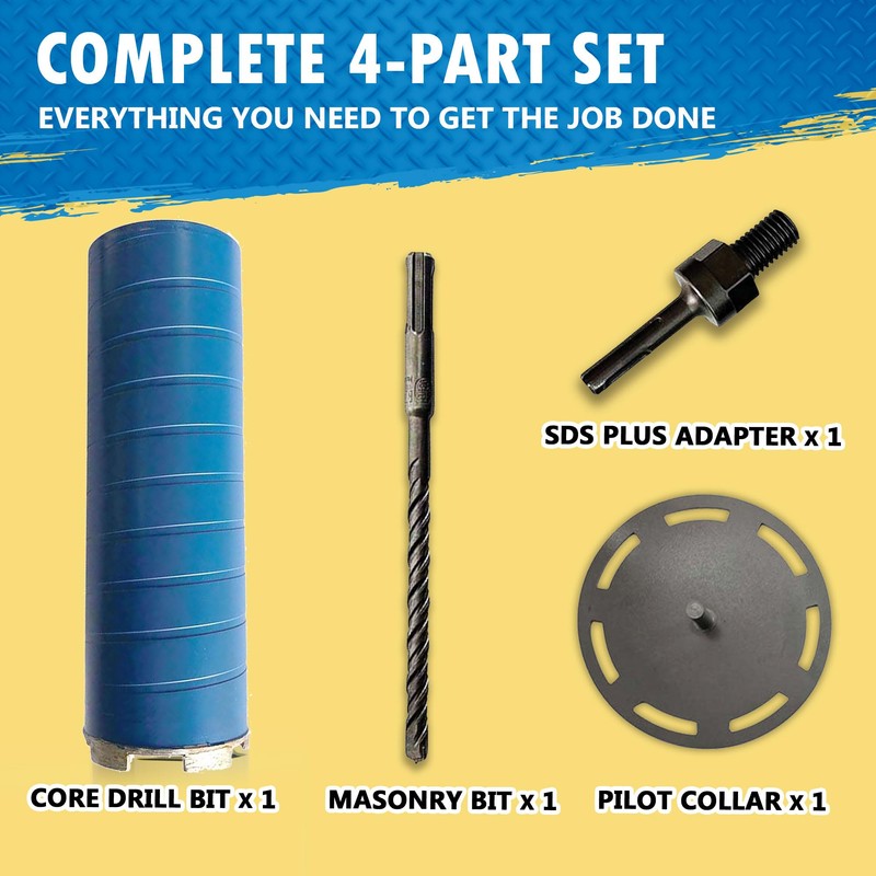4" Diamond Dry Core Bit for Brick and Block with