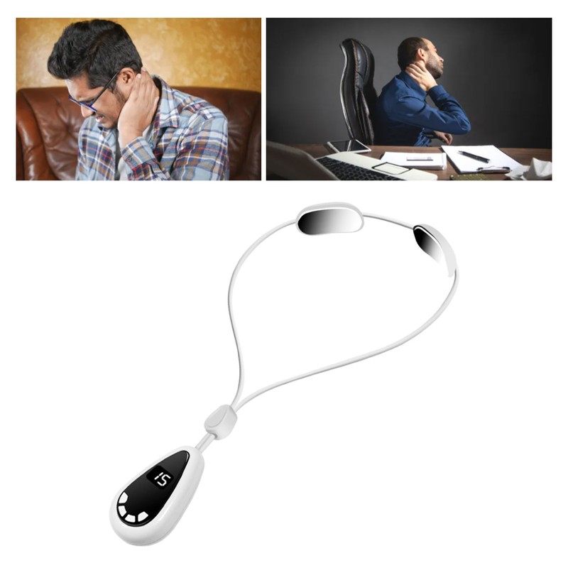 Smart Hanging Cervical Spine Massager Mini Portable Hot Compress Microcurrent
