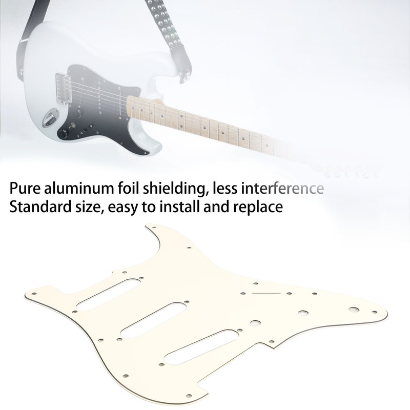 Guitar Pickguard Replacement Aluminum Foil Shielding PVC Scratch Protection Guitar
