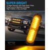 LUMENIX White Amber LED Surface Mount Strobe Flashing Lights Kit