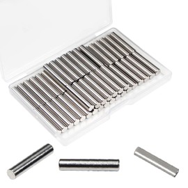 Juvielich 50Pcs M5 x 25mm Dowel Pin 304 Stainless Steel Cylindrical Dowel Pins Shelves Dowel Pin Bookshelf Support Pegs for Metal Devices Cabinet Furniture Fixing Component Position Wood Bunk Bed