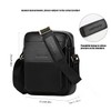 Leathario Crossbody Bag For Men Vegan Leather Shoulder Messenger Purse