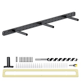 1pc Floating Shelf Hardware Heavy Duty Hidden Shelf Brackets Support,Wall Mounting Invisible Floating Shelves Bracket with Jig (34" x 6" x 1.5")