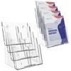 HLF-ho Brochure Holder 8.5x11 Inch 4 Tier with Removable Divider