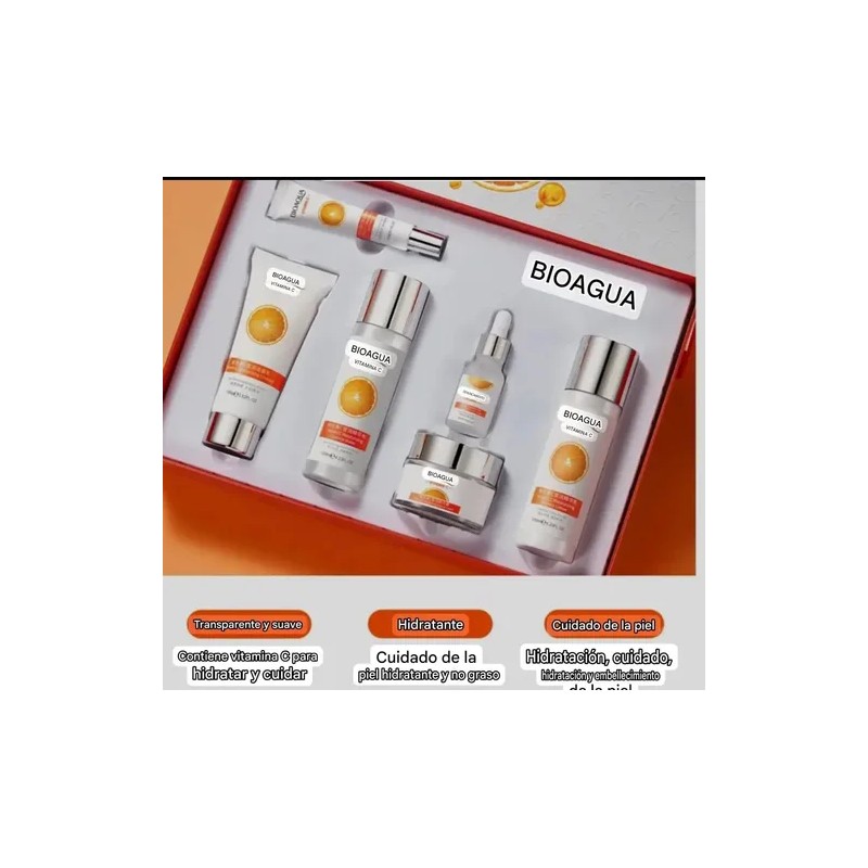 Kit Skincare Con Vitamina C Y Extracto De Naranja