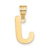 Real and Solid 14K Yellow Gold Polished Bubble Letter J