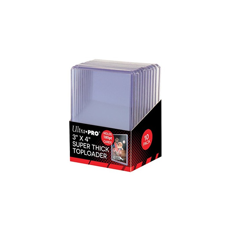 Ultra Pro 3" X 4" Super Thick 180PT Toploader, Polyvinyl