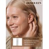 GEMQUEEN 3 Pairs 925 Sterling Silver Backless Half Hoop Earrings,