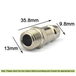 10 Pcs Air Line Connectors 1/4" BSP Hose Fittings Euro Air Fittings for Most Air Line
