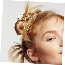 minkissy 3Pcs Large Hair Claw Clips Women Frosted Design Rose Gold Bright Gold Silver Easy to Use Hair Clamp for Weddings Parties Daily Styling