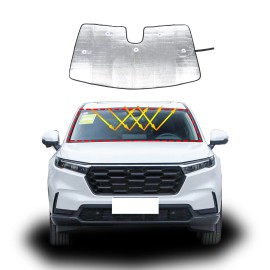 Carworld66 For Honda CRV 2023 Windshield Sunshade Anti-UV Sun Visor Folding