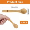 6 Pcs Small Wooden Spoons, 5.19 Inch Mini Bamboo Spoons