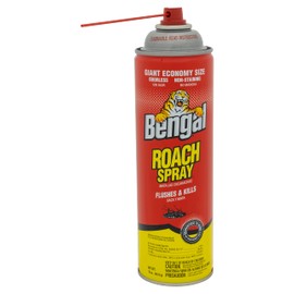 Bengal Roach Spray, Odorless Stain-Free Dry Spray, 16 Oz. Aerosol Can