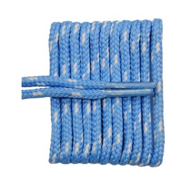 FeetPeople Round Laces, Carolina Blue with White Chip, 72 in. x 1 Pair