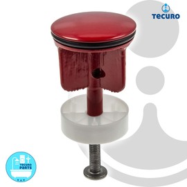 tecuro Excenter Plug Diameter 40 mm for 1 1/4 Inch Drain Valve - Red (RAL 3003)
