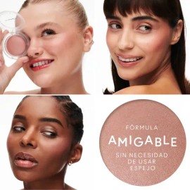 Rubor en Crema MAC Glow Play Cushiony Blush Blush Please Natural Luminoso Textura Cremosa