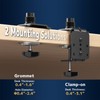 Heavy Duty Dual Monitor-Arm for 17-49'' - Double Vertically Stacked