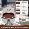 ColoMira 51mm Espresso Puck Screen 3-Pack, Lower Shower Screen, Metal