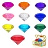 10Pcs 40mm Big Size Kids Diamond Gemstones, Acrylic Diamond Gems