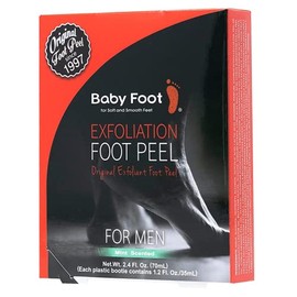 Baby Foot - Exfoliante para Pies para Hombres - 2.4 Fl. Oz. con Aroma a Menta