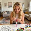 JehaYu 285 Pcs Bead Keychain Making Kit, DIY Beadable Keychains