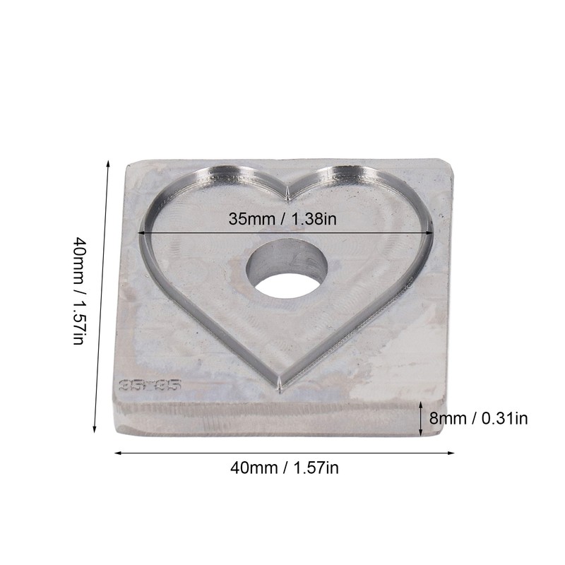 Heart Shape Cutting Die Alloy Steel Clean Cutting Surface Leather