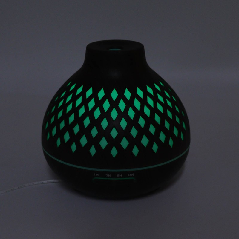 400ml Aromatherapy Humidifier Onion Wood Grain Aroma Humidifier Colorful Light