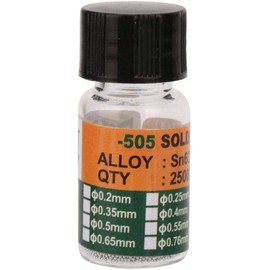 YMS PARTS Solder Ball (25,000 Pieces) PCB Soldering Ball, Soldering Rework Repair Tool (0.4 mm)