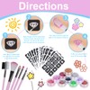 DSYZWEE Glitter Tattoo Set, 30 Colours Glitter Tattoos, Children's Glitter