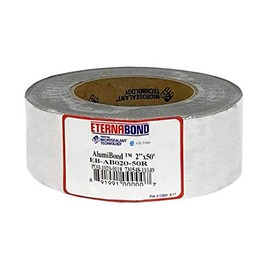 EternaBond AlumiBond 2" x50' MicroSealant Tape with 4mil Aluminum Backer | 21 mil Total Thickness | EB-AB020-50R - One-Step Durable, Waterproof and Airtight Repair