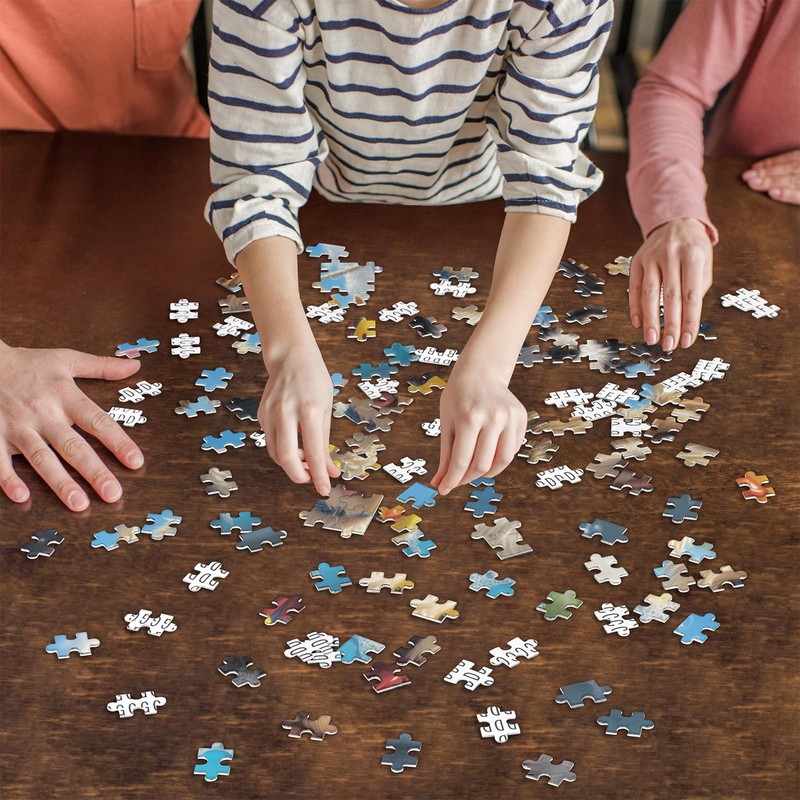 500-Piece Cute Puppies & Ducks Puzzle, Joyful Animal Jigsaw for