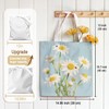 LIANGW Daisy Canvas Tote Bag Aesthetic, Daisy Gifts for Women,